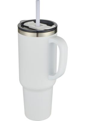 Sydney 1200 ml double wall RCS certified copper vacuum insulated tumbler with straw