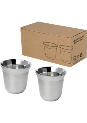 Duo 80 ml RCS certified stainless steel espresso cup set 