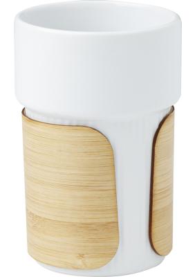 Fika 340 ml tumbler with bamboo sleeve