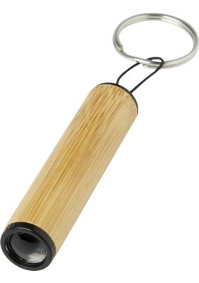 Cane bamboo key ring with light