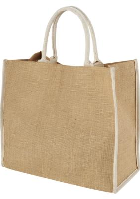 Harry coloured edge jute tote bag 25L