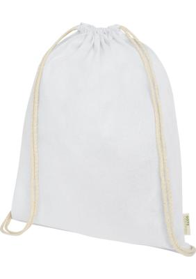 Orissa 140 g/m² GOTS organic cotton drawstring bag 5L