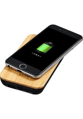 Future 6000 mAh bamboo/fabric wireless power bank