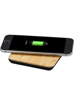 Leaf 5W bamboo and fabric wireless charging pad