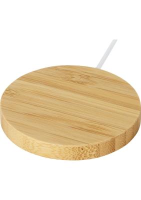 Atra 10W bamboo magnetic wireless charging pad