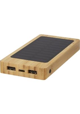 Alata 8000 mAh bamboo solar power bank