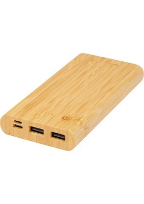 Tulda 10.000 mAh bamboo power bank