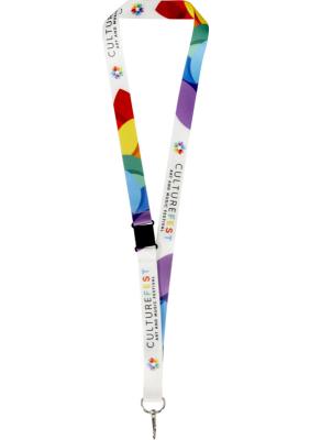 Lois sublimation RPET lanyard with safety buckle