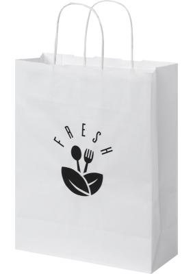 Kraft 80 g/m2 paper bag with twisted handles - medium