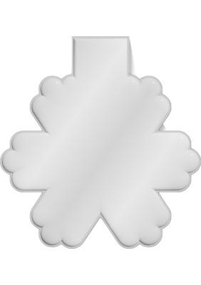 RFX™ M-10 snowflake reflective PVC magnet 