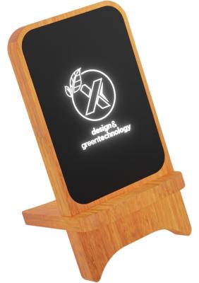 SCX.design W16 10W light-up wireless wooden stand