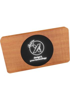 SCX.design P37 5000 mAh light-up wireless wooden power bank