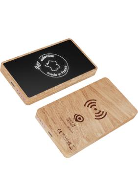 SCX.design P34 5000 mAh wooden wireless power bank 