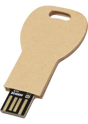 Key-shaped recycled paper USB 2.0