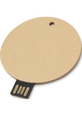 Round recycled paper USB 2.0