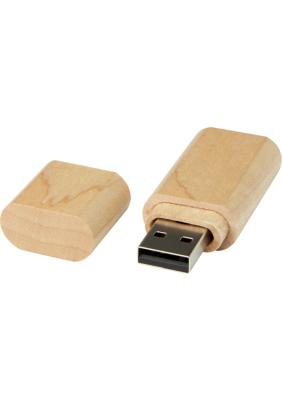 Wooden USB 2.0 with keyring 