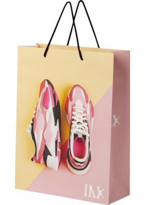 Handmade 170 g/m2 integra paper bag with plastic handles - X large