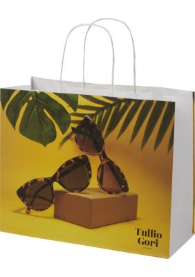 Kraft 120 g/m2 paper bag with twisted handles - large